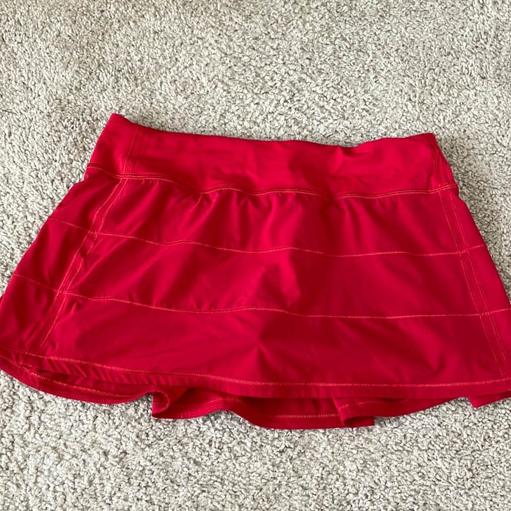 Lululemon run pace rival mid rise skirt